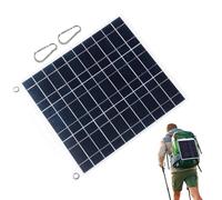 Panel solar portátil - Herramienta de carga con doble salida USB - Cargador de energía móvil solar - para senderismo - Picnic teléfono al aire libre