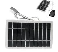 Panel Solar Portátil,Impermeable 2W de Alta Eficiencia | Respaldo De Energía Solar De Teléfono Móvil Y Tableta | para Senderismo Escalada Viajes Exteriores Supervivencia