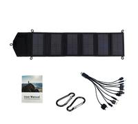 Panel solar portátil innovador, cargador plegable de alta e 20 W, resistente al agua y duradero, compatible con dispositivos