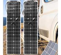 Panel Solar Portátil, Monocristalino, Ultrafino De 200 W, 400 W Y 800 W, Kit Flexible Con Controlador De 40 A, Para Familias, Autocaravanas, Caravanas Y Barcos.,400W