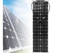 Panel Solar Portátil, Monocristalino, Ultrafino De 200 W, 400 W Y 800 W, Kit Flexible Con Controlador De 40 A, Para Familias, Autocaravanas, Caravanas Y Barcos.,200W