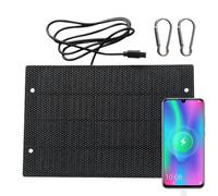 Panel solar portátil - Panel solar de camping de 50 W | Fuente de alimentación de emergencia | Cargador de protección inteligente compacto para desplazamiento para excursiones en coche desde
