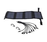 Panel Solar Portátil Plegable de 10W, Módulo de Energía Solar Semi Flexible Negro - Alta e Conversión, Ligero y Compacto para Camping y Viajes