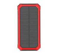 Panel solar Power Bank, 10000 mAh linterna LED | paquete de batería solar cargador de teléfono inalámbrico | para camping, senderismo, , festival de música, smartphone cámara