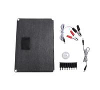 Panel solar Torvex, cargador solar plegable de 120 W, panel plegable con ETFE mono, USB C y USB dual, salida CC, para central eléctrica de camping