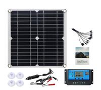Panel solar USB de 12 V con controlador de carga 10A-100A para controlador de salida de camping de 12 W