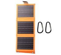 Panel solar USB - Panel solar plegable de varias capas - Cargador compacto y delgado flexible que ahorra espacio para camping, seguridad al aire libre