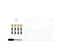 Panel superior de acrílico y panel inferior para Raspberry Pi Pico Dule, protección lateral con tapa de llave, tornillos y separadores, paquete y destornillador