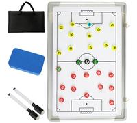 Panel táctico de fútbol con pizarra magnética, plantilla de entrenamiento con pizarra táctica de fútbol con marcador, borrador, imanes y bolsa de almacenamiento, pizarra de entrenamiento para análisis