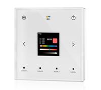 Panel táctil Dali Master WiFi, App Tuya Smart Life, RF 2.4 GHz, 4 escenas, entrada 220 V, vidrio templado, para tiras LED monocolor CCT RGB RGBW RGB + CCT, 86 x 86 mm para caja empotrada 502