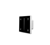 Panel táctil de cristal negro Sys-Pro de 1 zona, regulador de intensidad inalámbrico Triac, 230 V