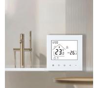 Panel termostato programable para sistemas eléctricos de calefacción de suelo, control de caldera montado en la pared con programación semanal, retardador de llama IP20 (calefacción de caldera de gas)