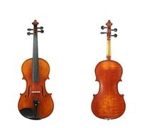 Panel Trasero Hecho A Mano Con Patrón De Placa Única, Violín Para Principiantes Y Adultos, Grado De Prueba Para Tocar Violín Profesional (Color : 3/4)