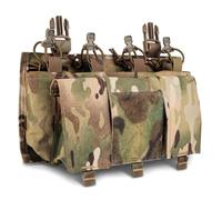 Panel Utilitario Quad Hebilla 25mm Arnes de Carga, Triple Bolsa de Almacenamiento para Airsoft Chest Rig Deporte Libre(Natural)