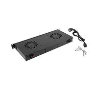 Panel VENTILACION LANBERG LCD 2 Ventiladores TERMOSTATO 230V 1U Rack 19 Negro