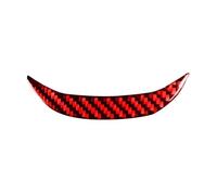 Panel Volante Fibra Carbono Cubierta Barbilla Accesorios Interiores Coche Pegatina Decorativa Para Subaru Para Impreza 2012 2013 2014 2015 2016 Interior Coche Cubierta Panel(Red)