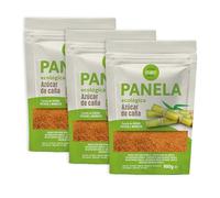 Panela |BIO| De Colombia, Ecológica, SIN refinado. Azucar Moreno Integral De Caña Colombiana. Alto Contenido de Nutrientes. Pulverizada, Sin Conservantes Ni Aditivos, 100% Natural. (2700g (Pack de 3))