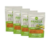 Panela |BIO| De Colombia, Ecológica, SIN refinado. Azucar Moreno Integral De Caña Colombiana. Alto Contenido de Nutrientes. Pulverizada, Sin Conservantes Ni Aditivos, 100% Natural. (3600g (Pack de 4))