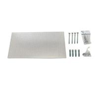 Panelclick Panel perforado con 14 ganchos (L x An: 90 x 40 cm, Galvanizado)