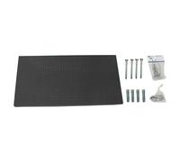 Panelclick Panel perforado con 14 ganchos y 3 accesorios (L x An: 120 x 40 cm, Antracita)