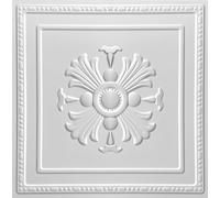 Paneles 3D de plástico PVC, para pared o techo, diseño escudo, para salas de juegos, 40 unidades, D050 blanco