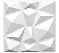 Paneles 3D plástico PVC 10m²-40PCS Paneles de Pared Sala de Juego Techo de Pared Óptico 3D Diamante 3D de PVC