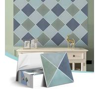 Paneles 3D retro elegantes a prueba de sonido para paredes, 12 piezas de 30 x 30 x 0,9 cm, paneles de pared de ladrillo acústico autoadhesivos, azulejos decorativos de absorción de sonido para el