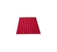 paneles acusticos 24PCS Absorption Treatment Wall Panel Sound Foam Sponge Acoustic Protective Soundproof 30x30x2.5cm para Estudios, Estudios de Grabación, Oficinas(Red,Normal Density)