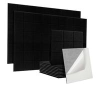 Paneles Acusticos 6/12pcs Self Adhesive Acoustic Panels Board Sound Absorbing Insulation Proof Wall Home Studio Foam(Black,6pcs)
