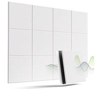 Paneles Acusticos Alta Densidad Aislante Acustico 12 piezas Autoadhesivo Insonorizacion Acustica Pared 30x30x1cm Paneles Insonorizacion Pared Estudio, Gaming, Podcasting (Cuadrado 12 piezas)