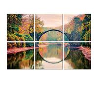 Paneles acústicos Art, paquete 6 pinturas arte pared grandes autoadhesivas para decoración paredes, paneles absorbentes sonido para estudio grabación, sala estar, 183 x 122 cm (PARQUE KROMLAU)