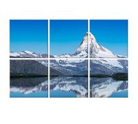 Paneles acústicos Art, paquete 6 pinturas arte pared grandes autoadhesivas para decoración paredes, paneles absorbentes sonido para estudio grabación, sala estar, 183 x 122 cm (Cervino)