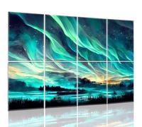 Paneles acústicos artísticos, 48 x 32 pulgadas, paneles de pared autoadhesivos insonorizados, paquete de 8 paneles decorativos de pared acústicos que absorben el sonido, paneles de amortiguación de