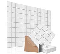 Paneles acústicos cuadrados autoadhesivos, 12 unidades, absorción de sonido de alta densidad para paredes, techos, madera y puertas, panel acústico, placa acústica, nueve patrones