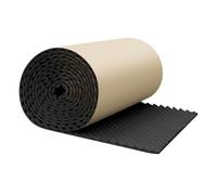 Paneles acústicos de 100 x 50 x 1 cm, placas de aislamiento acústico autoadhesivas para paredes, impermeables, almohadillas amortiguadoras, aislamiento acústico para estudios de automóviles, cine en