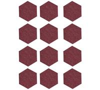 Paneles Acústicos de 12 Piezas, Tablero Adhesivo de Absorción de Sonido de 5,9 Pulgadas, Paneles de Pared Insonorizados, Paneles Amortiguadores de Reducción de Ruido para Oficinas(Rojo)