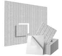 Paneles acústicos de estilo arquitectónico para tratamiento de paredes integrado en entornos modernos para vivir y trabajar (gris)