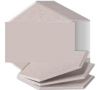 Paneles Acústicos Hexagonales Paneles insonorizados de alta densidad resistentes al fuego que absorben el ruido y eliminan los ecos Para el estudio(01 Light Camel,12 Pcs,0.8cm Medium Density)