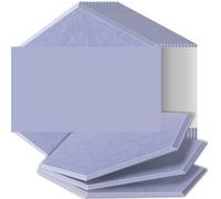 Paneles acústicos hexagonales Paneles insonorizados de alta densidad resistentes al fuego que absorben el ruido y eliminan los ecos Para un estudio(26 Water gray,18 Pcs,0.9cm Medium Density)