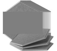 Paneles Acústicos Hexagonales Paneles insonorizados de alta densidad resistentes al fuego que absorben el ruido y eliminan los ecos Para el estudio(46 Agate Gray,18 Pcs,0.8cm Medium Density)