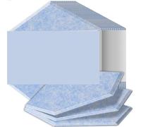 Paneles acústicos hexagonales Paneles insonorizados de alta densidad resistentes al fuego que absorben el ruido y eliminan los ecos Para un estudio(19 Light Sky Blue,18 Pcs,0.9cm Medium Density)