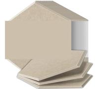 Paneles Acústicos Hexagonales Paneles insonorizados de alta densidad resistentes al fuego que absorben el ruido y eliminan los ecos(02 Camel,18 Pcs,0.8cm Medium Density)
