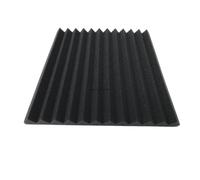 Paneles Acusticos Insonorizacion El panel de la insonorización de la espuma acústica del estudio teja la pared del tratamiento de la absorción del aislamiento de la prueba del sonido(Ordinary Black)