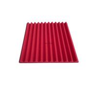 Paneles Acusticos Insonorizacion El panel de la insonorización de la espuma acústica del estudio teja la pared del tratamiento de la absorción del aislamiento de la prueba del sonido(Ordinary Red)