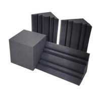 Paneles Acusticos Kit de trampas acústicas for graves, 16 Uds./paquete, 4 Uds., 15x15x15cm, cubos de espuma absorbentes de sonido + 12 Uds., 12x12x24cm, espuma de esquina de alta densidad