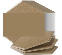 Paneles Acústicos Paneles insonorizados de alta densidad resistentes al fuego que absorben el ruido y eliminan los ecos.(04 Dark Brown,12 Pcs,0.9cm Medium Density)