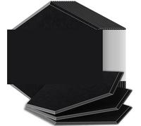 Paneles Acústicos Paneles insonorizados de alta densidad resistentes al fuego que absorben el ruido y eliminan los ecos.(30 Dark Gray,12 Pcs,0.9cm Medium Density)