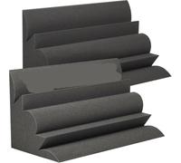 Paneles Acusticos Paquete de 2 espuma acústica insonorizada con trampa de graves de 300x300x500mm, espuma de esquina de estudio de absorción de sonido de gran tamaño for barra de cine Ktv en casa