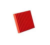 Paneles Acústicos para Paredes 100Pcs Studio Acoustic Foam Panel Soundproof Wall Noise Protective Sound Absorption Treatment Room 30x30x2.5cm(Red)