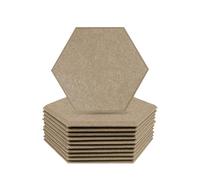 Paneles acústicos para paredes 12Pcs Acoust Insulation Home Sound Absorbing Panels Noise Isolation Acoustic Absorption Panel(Small Hexagon,1.2cm Super Density)